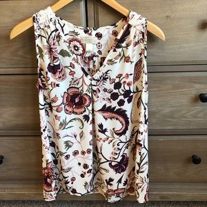Loft floral v neck tank